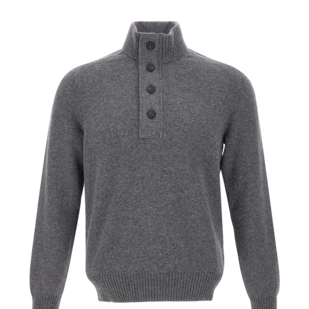 Gran Sasso
button-placket wool sweater - image 1